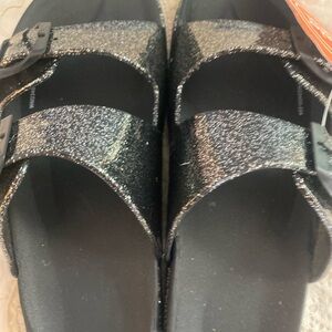 Wonder Nation Sparkly Black Sandals